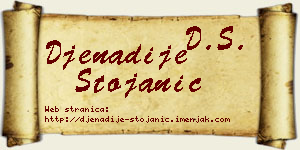 Đenadije Stojanić vizit kartica
